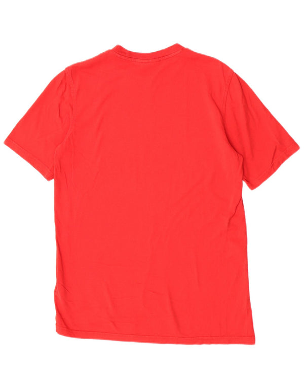 Adidas Herren Grafik T-Shirt Top Small Rot Baumwolle