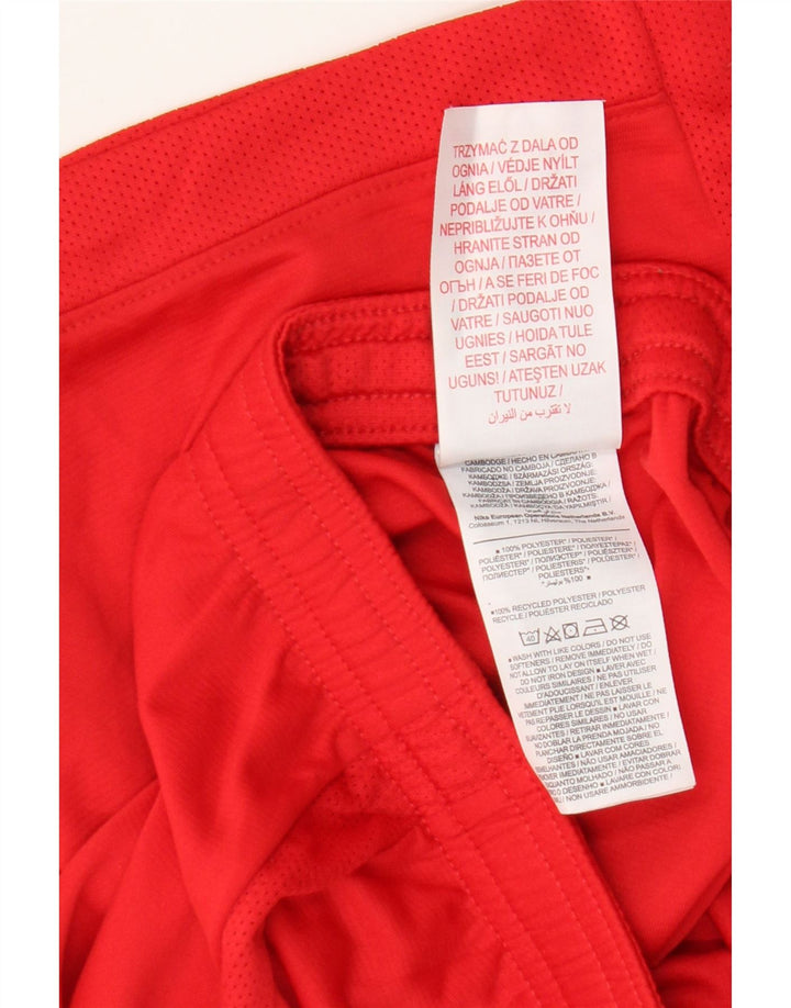 Nike Dri Fit Sportshorts für Jungen, 10–11 Jahre, mittelrotes Polyester