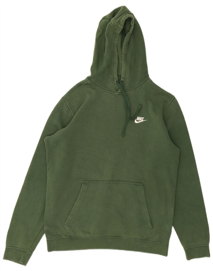 Nike Herren Hoodie Pullover Mittelgrün Baumwolle