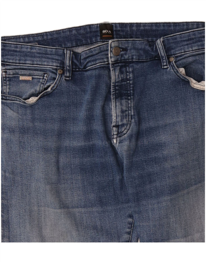 Hugo Boss Herren Straight Jeans W38 L31 Blau