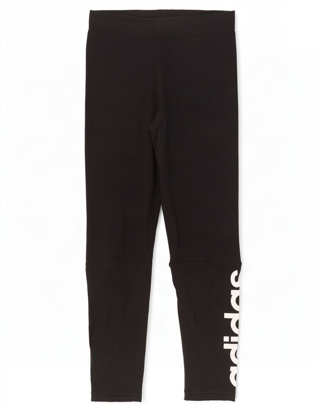 Adidas Damen Graphic Leggings UK 8 Small Schwarz Baumwolle
