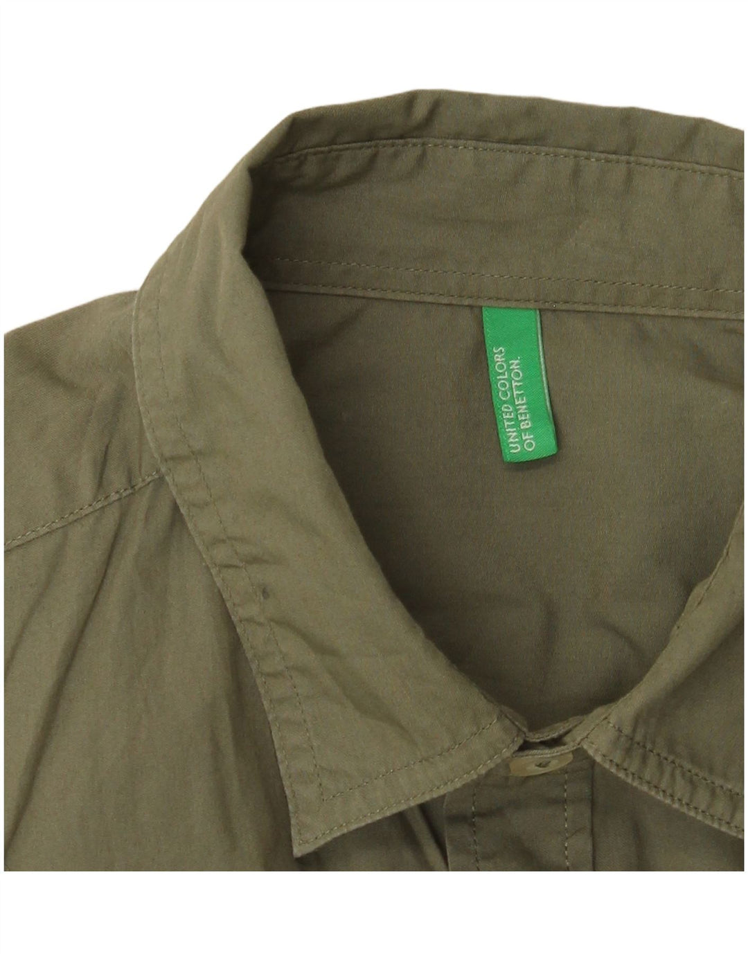 BENETTON Herrenhemd Small Khaki