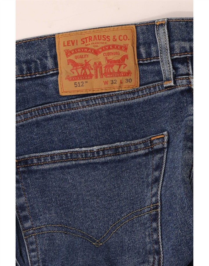 Levi's Herren 512 Slim Tapered Jeans W32 L30 Blau