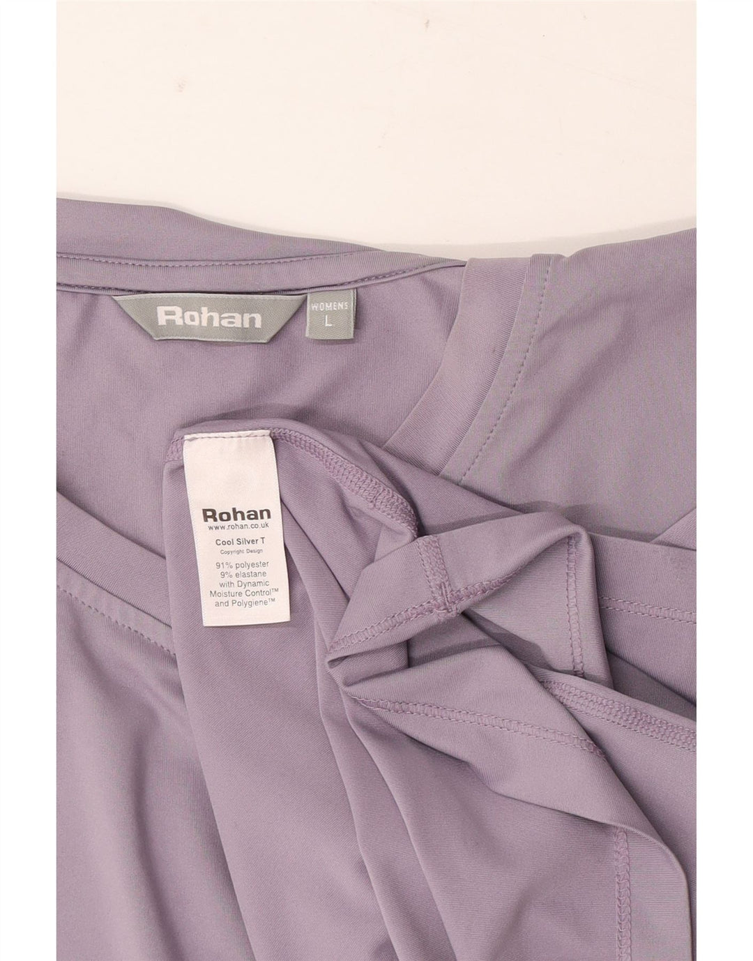 Rohan Damen T-Shirt Top UK 16 Large Lila Polyester