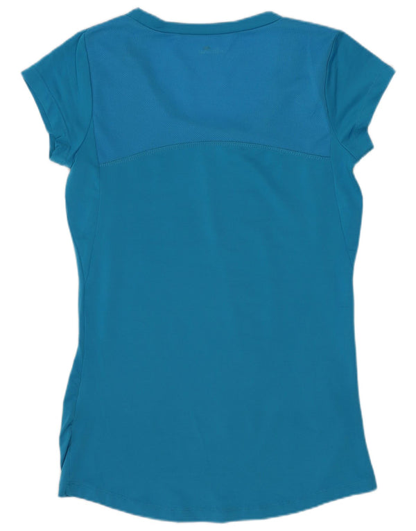 Ellesse Damen T-Shirt Top UK 8 Small Blau Polyester