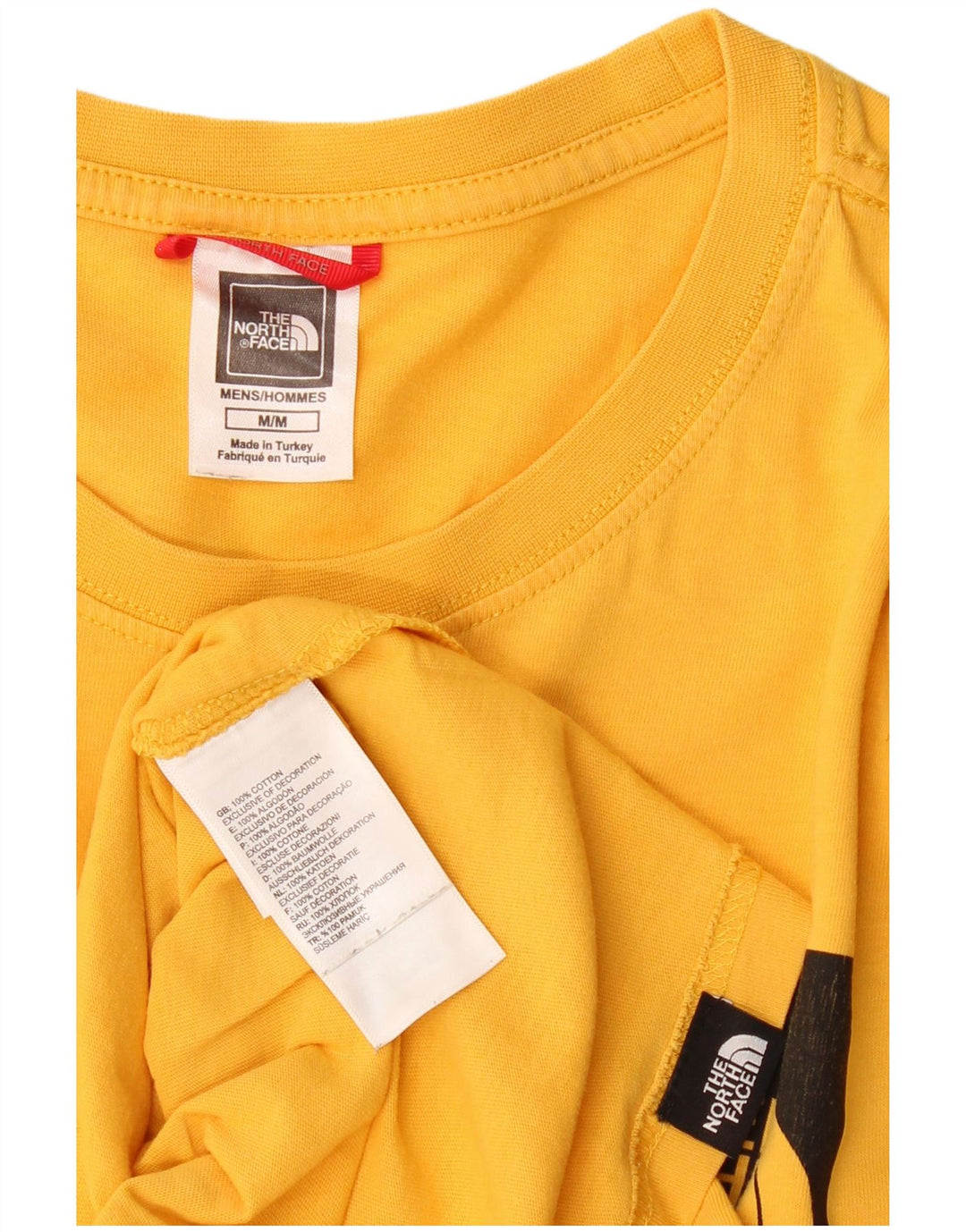The North Face Herren-T-Shirt mit Grafik, mittelgelbe Baumwolle