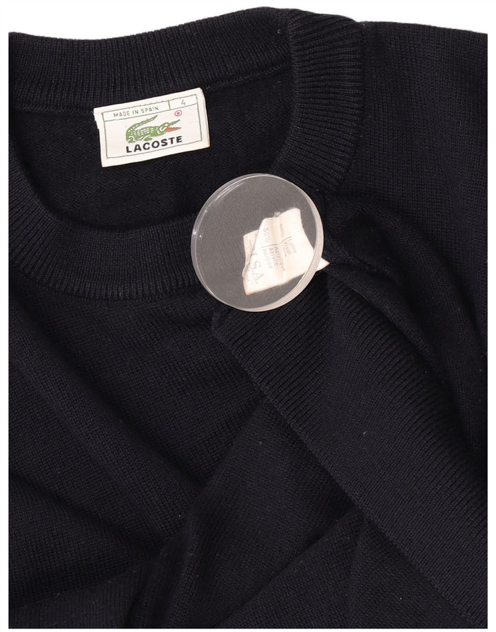 Lacoste Herren-Pullover mit Rundhalsausschnitt, Größe 4, mittlere marineblaue Wolle