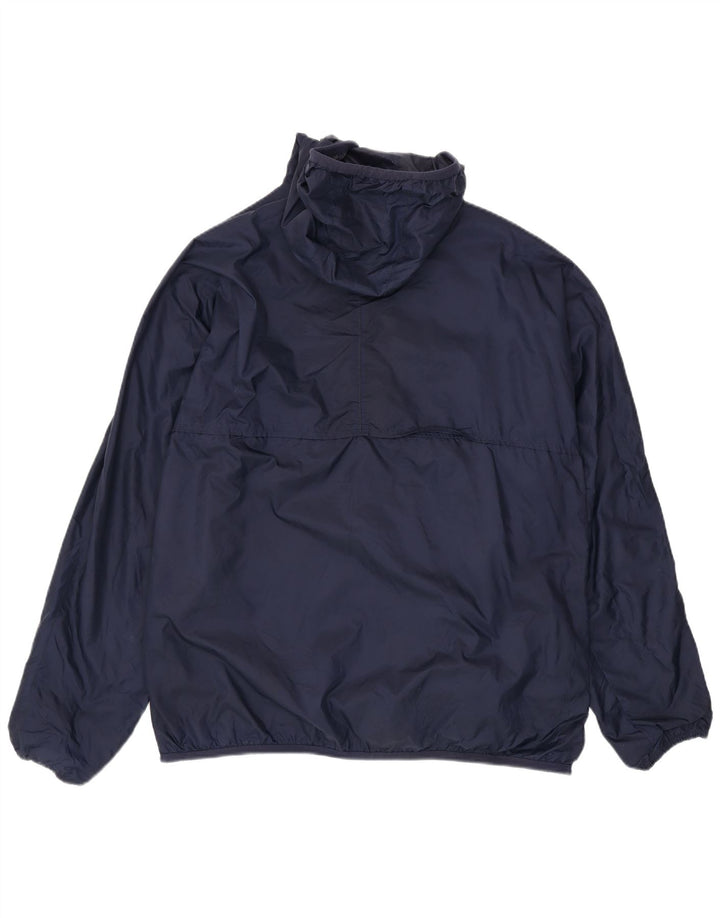 K-Way Herren-Regenjacke mit Kapuze, UK 42, XL, Marineblau, Polyamid