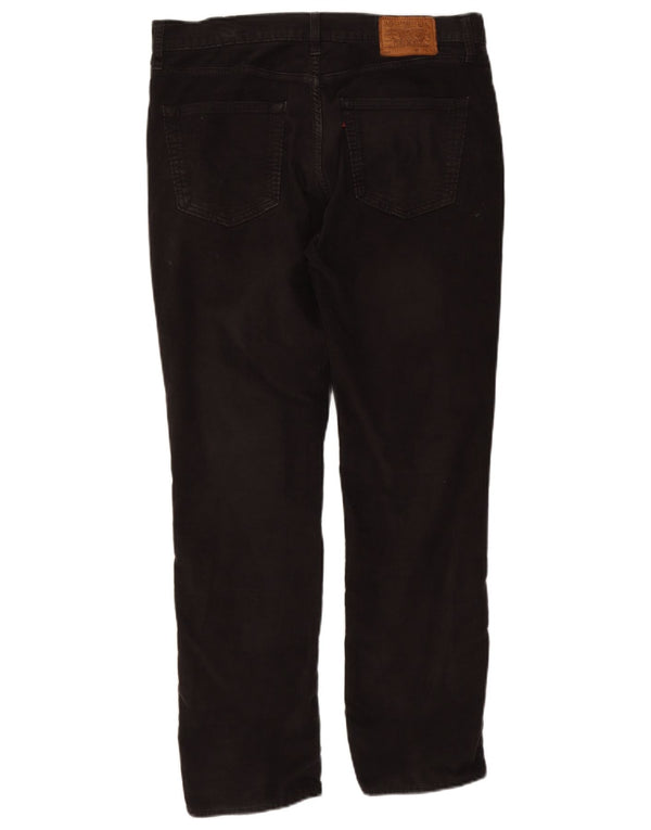 Levi's Herren gerade Cordhose W34 L30 schwarze Baumwolle