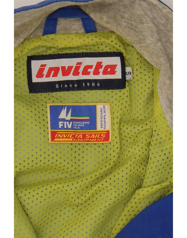 INVICTA Mens Bomber Jacket UK 36 Small Blue Polyester Vintage Invicta and Second-Hand Invicta from Messina Hembry 