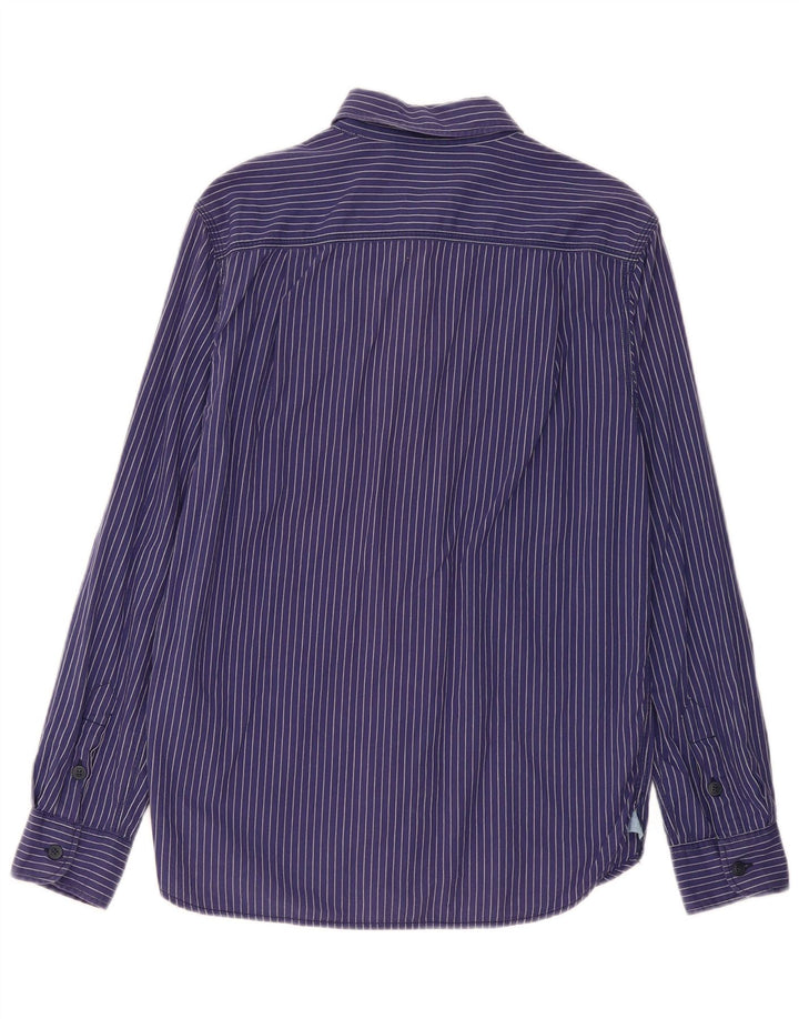 Levi's Herren-Hemd in Standard-Passform, klein, marineblau, Nadelstreifen-Baumwolle