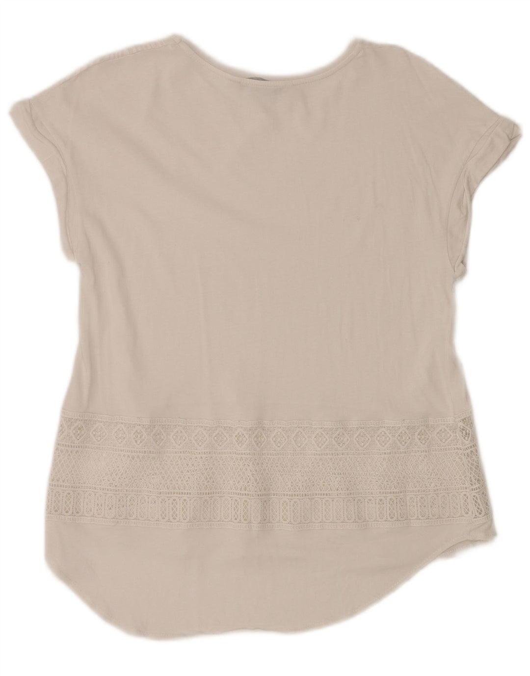 DESIGUAL Grafik-Blusenoberteil für Damen, UK 12, Mittelweiß, geometrisch