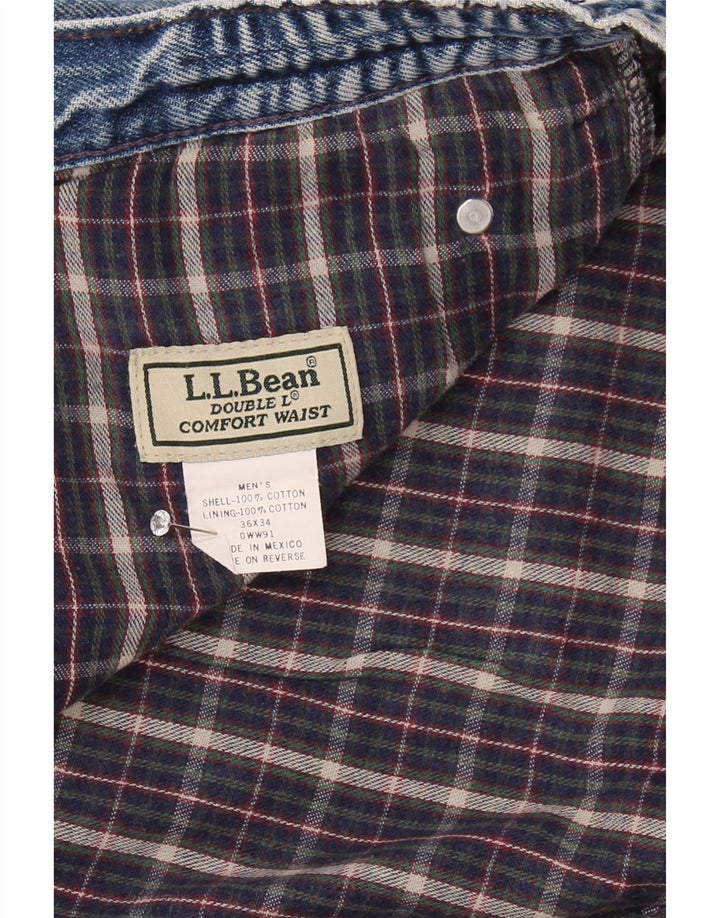 L.L.Bean Herren Straight Jeans W36 L34 Blaue Baumwolle