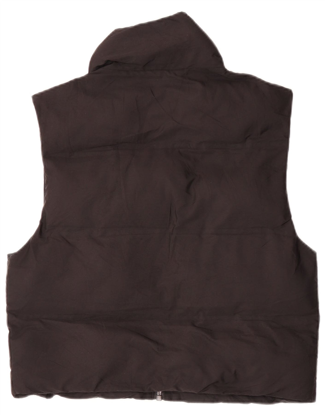Zara Damen Übergroße wattierte Weste UK 6 XS Schwarz Polyester