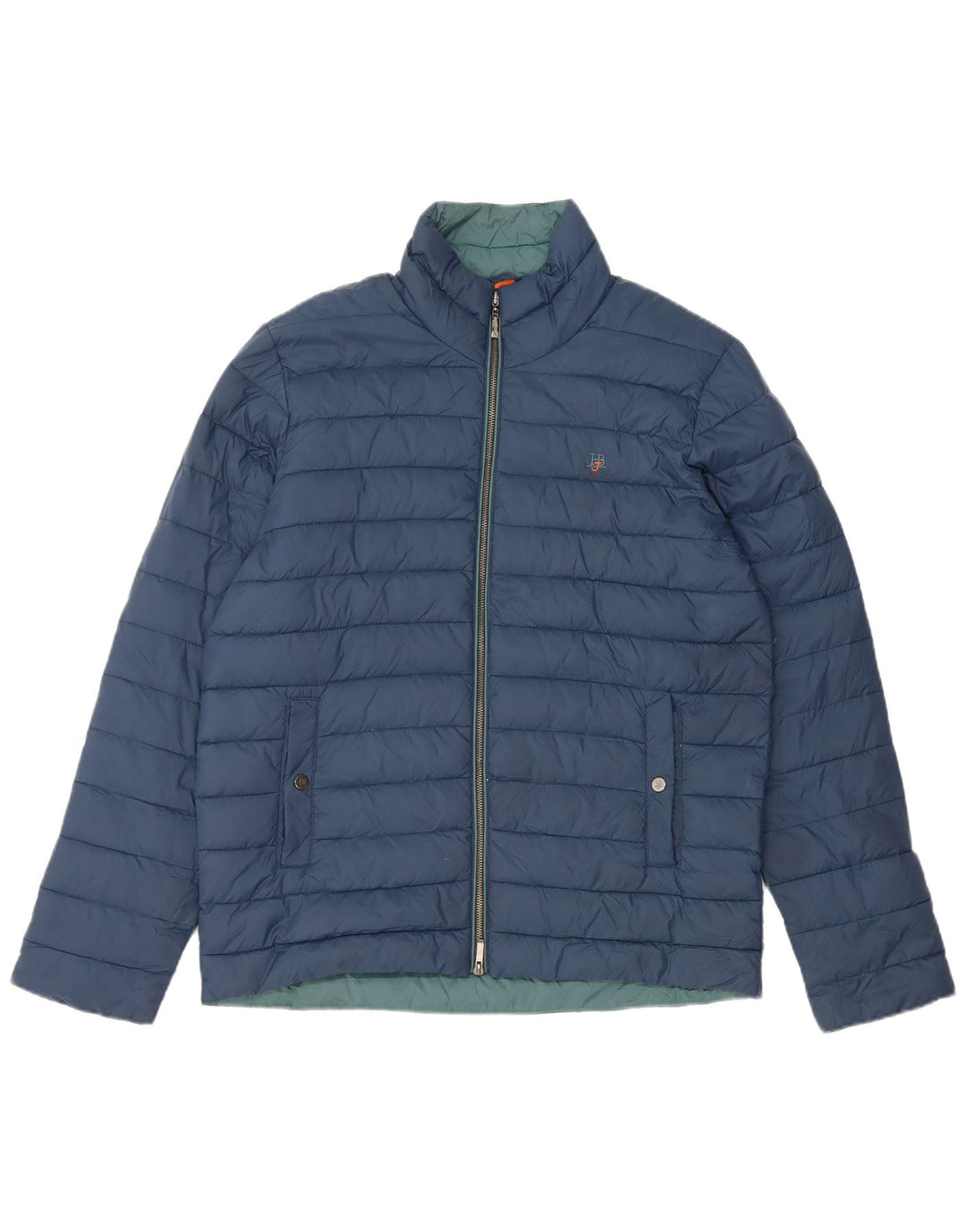 Harmont & Blaine Herren Wattierte Jacke UK 38 Mittelblaues Nylon