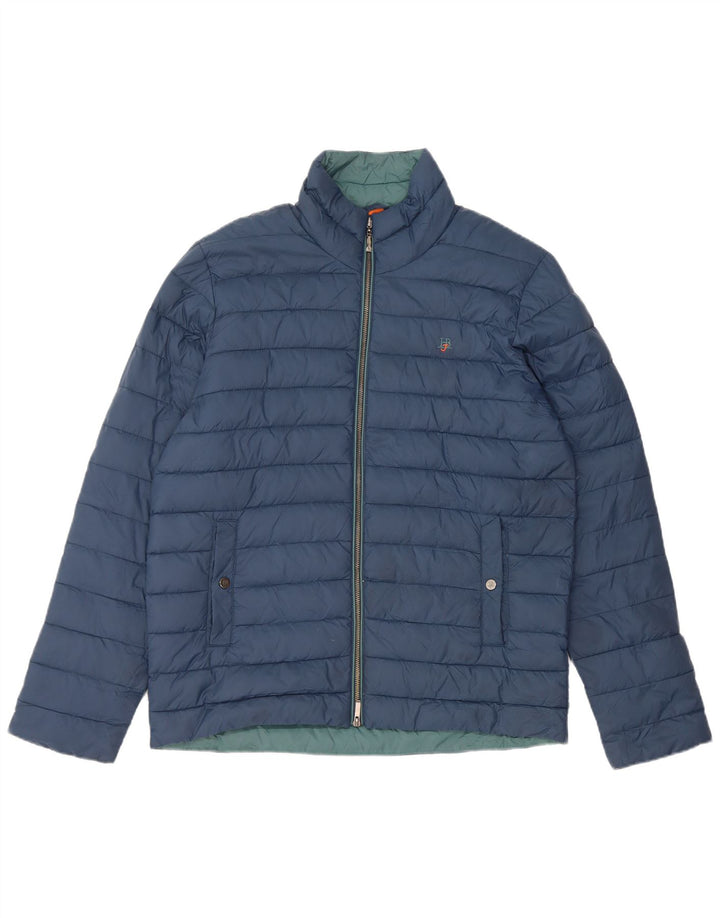 Harmont & Blaine Herren Wattierte Jacke UK 38 Mittelblaues Nylon