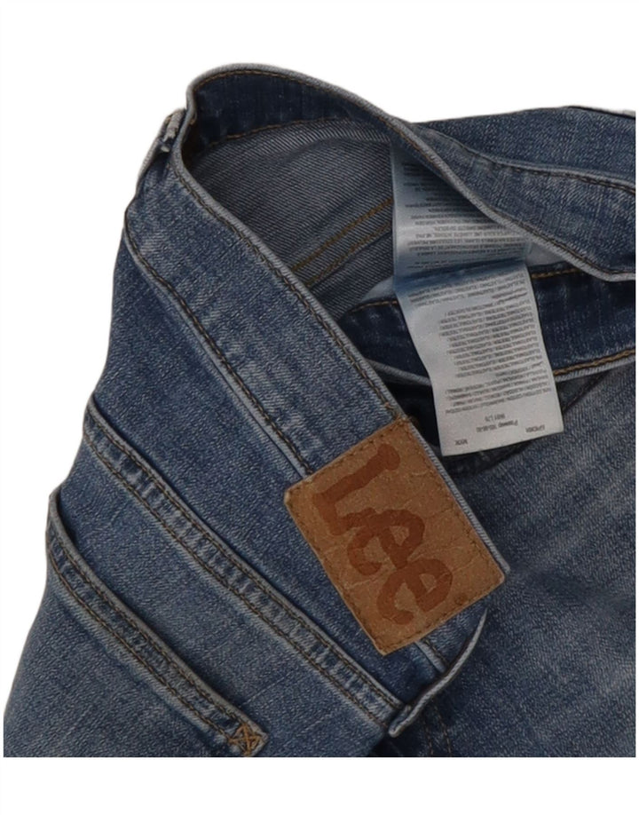 Lee Damen Slim Jeans W32 L30 Blaue Baumwolle