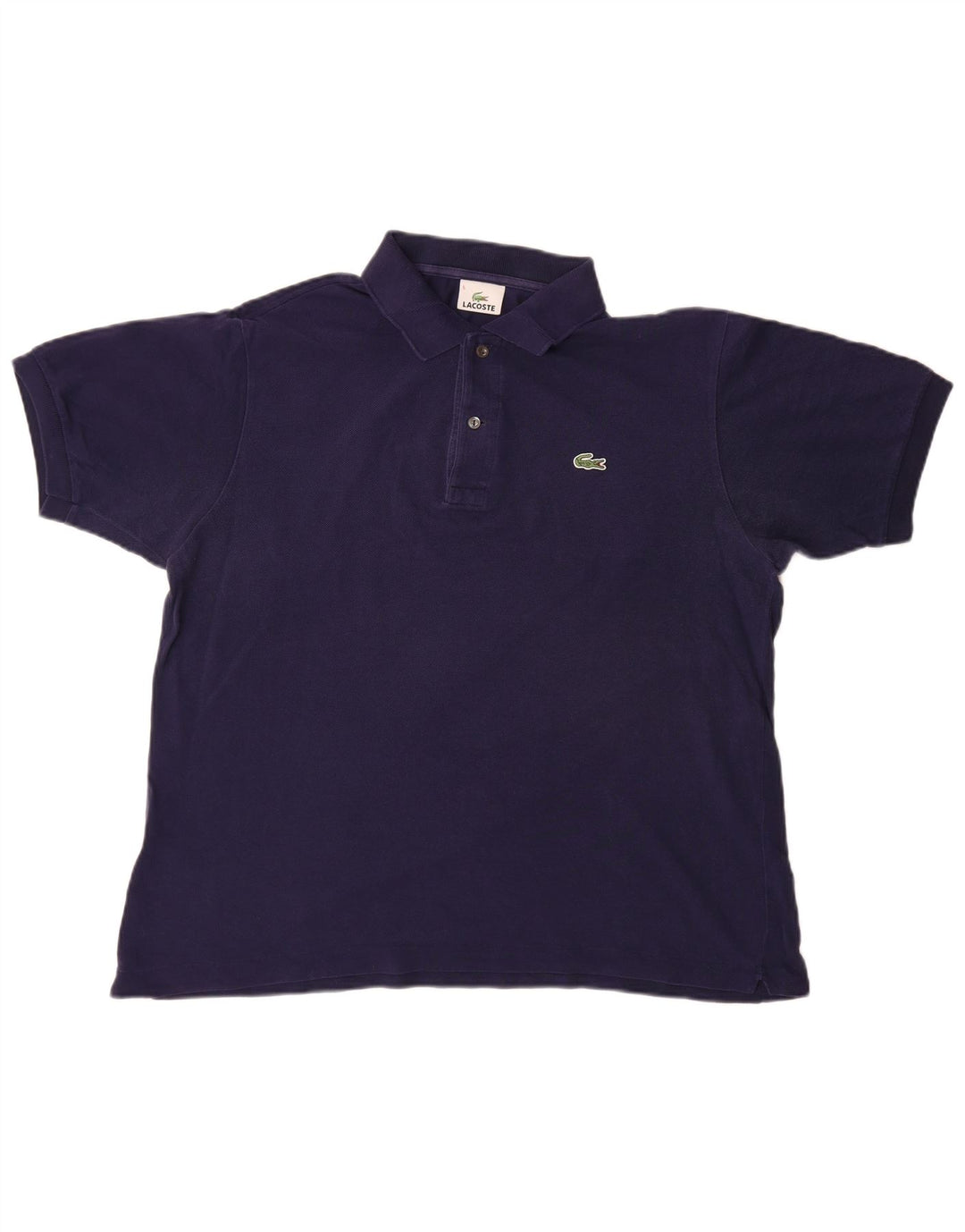 Lacoste Herren-Poloshirt, Größe 5, groß, marineblaue Baumwolle