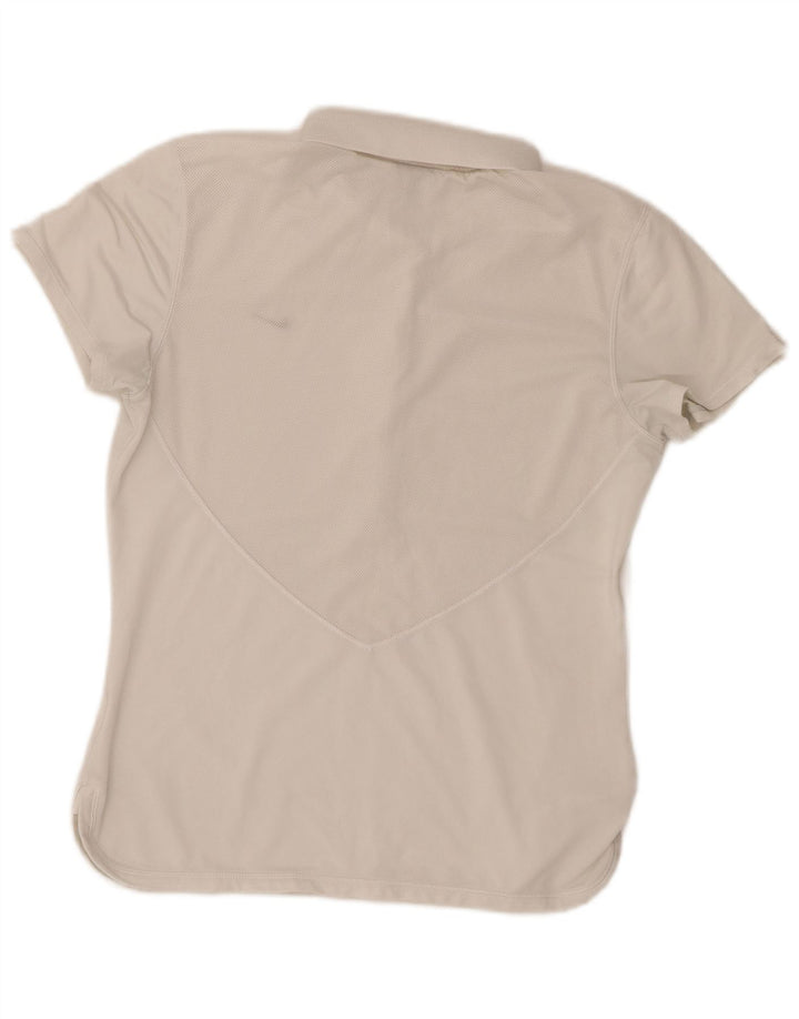 Nike Damen Poloshirt UK 14/16 Large Weiß