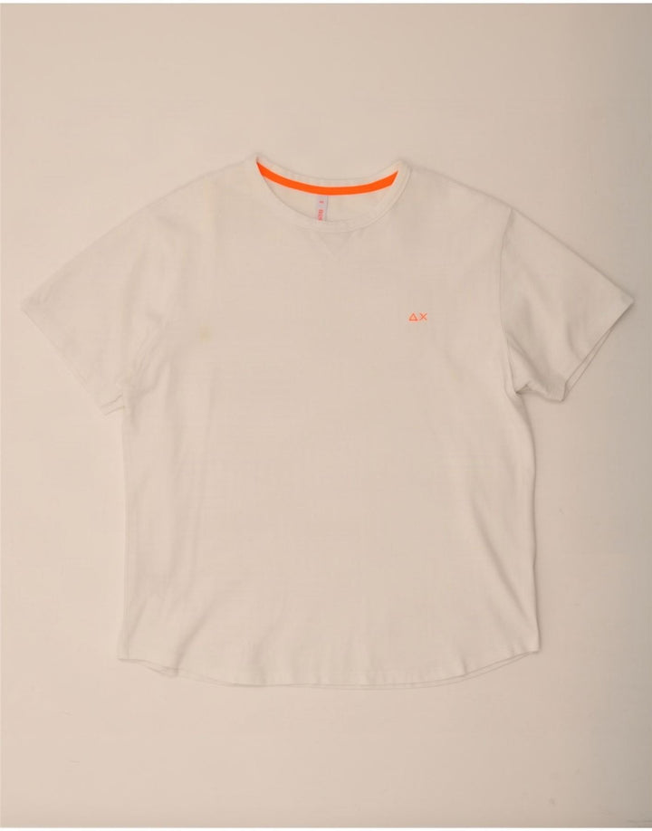 Sun68 Herren T-Shirt Top 2XL Weiße Baumwolle