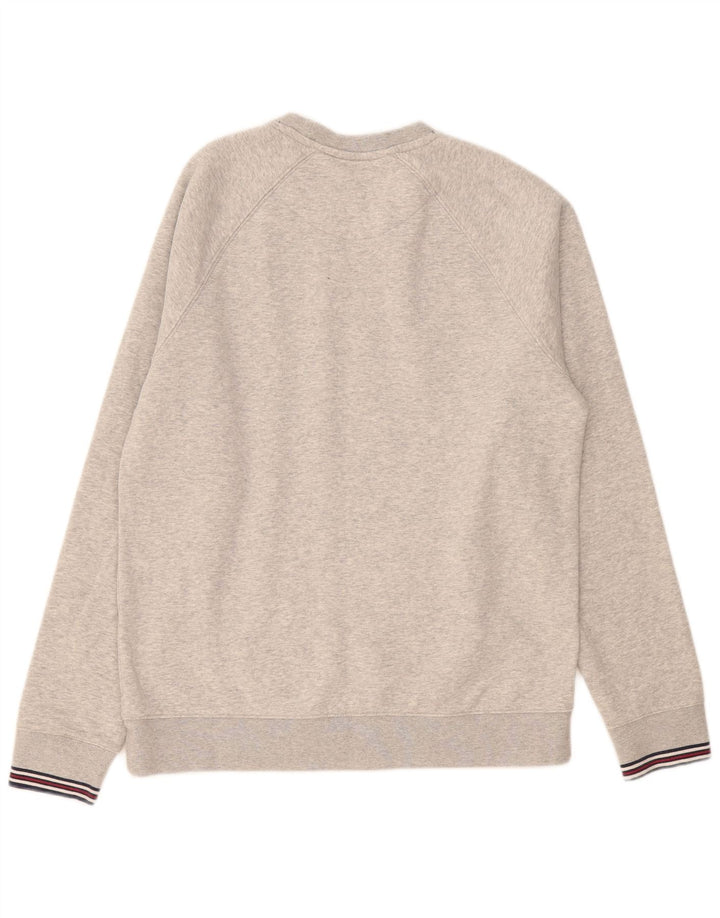 Fila Herren Sweatshirt Pullover Small Grau Baumwolle