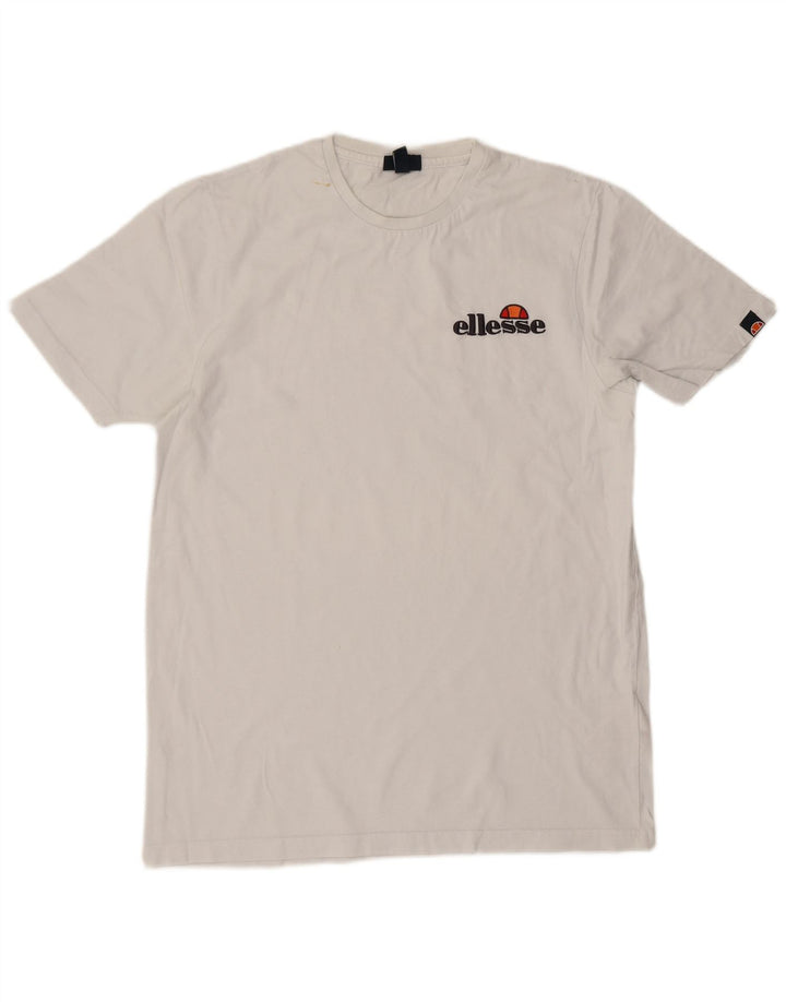 Ellesse Herren T-Shirt Top Große weiße Baumwolle