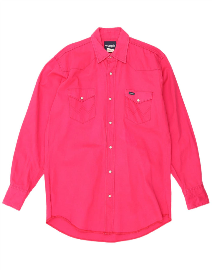 WRANGLER Herren-Hemd, groß, rosa, Baumwolle