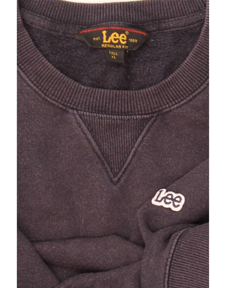 Lee Mens Tall Regular Fit Sweatshirt Pullover XL Marineblau