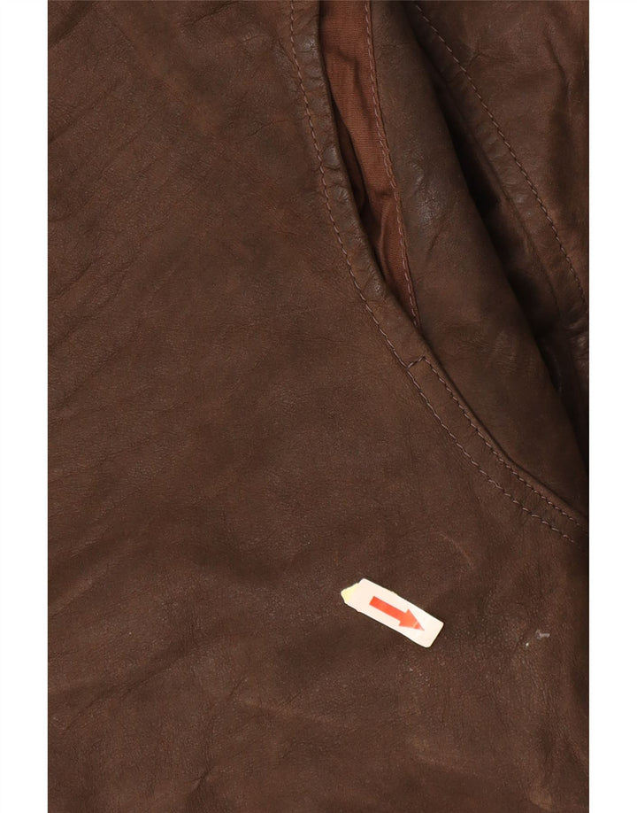 CONBIPEL Herren Lederjacke UK 40 Großes braunes Leder