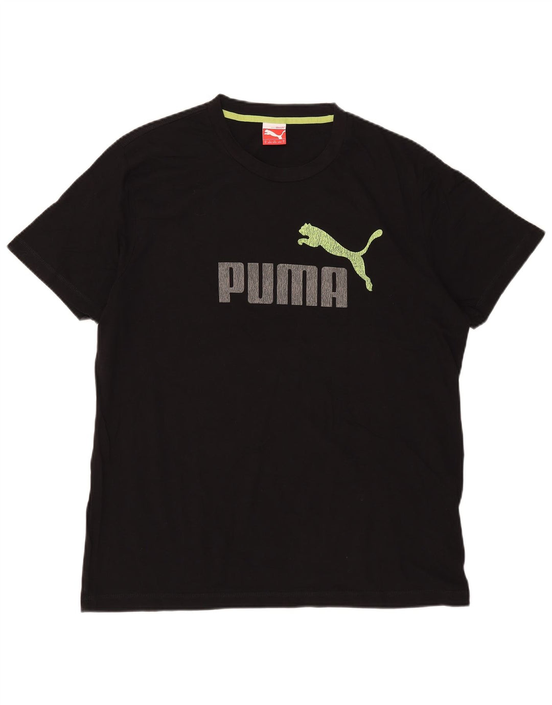 Puma Herren Grafik T-Shirt Top XL Schwarz