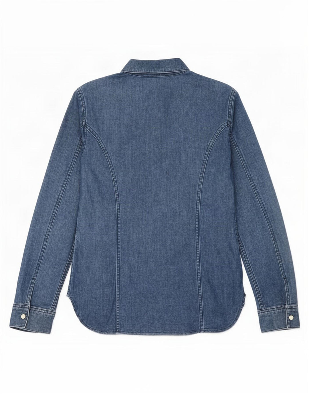 Massimo Dutti Damen Jeanshemd UK 10 Small Blau