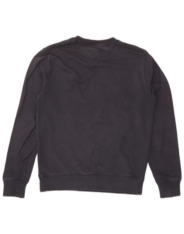 Tommy Hilfiger Herren-Sweatshirt mit Grafik, mittelgroß, Marineblau gestreift