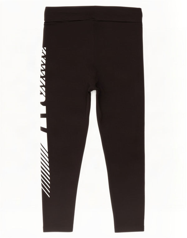 Puma Damen Graphic Leggings UK 18 XL Schwarz Baumwolle