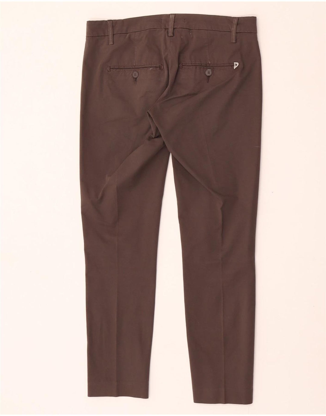 Dondup Slim Chino-Hose für Damen, W27, L27, graue Baumwolle