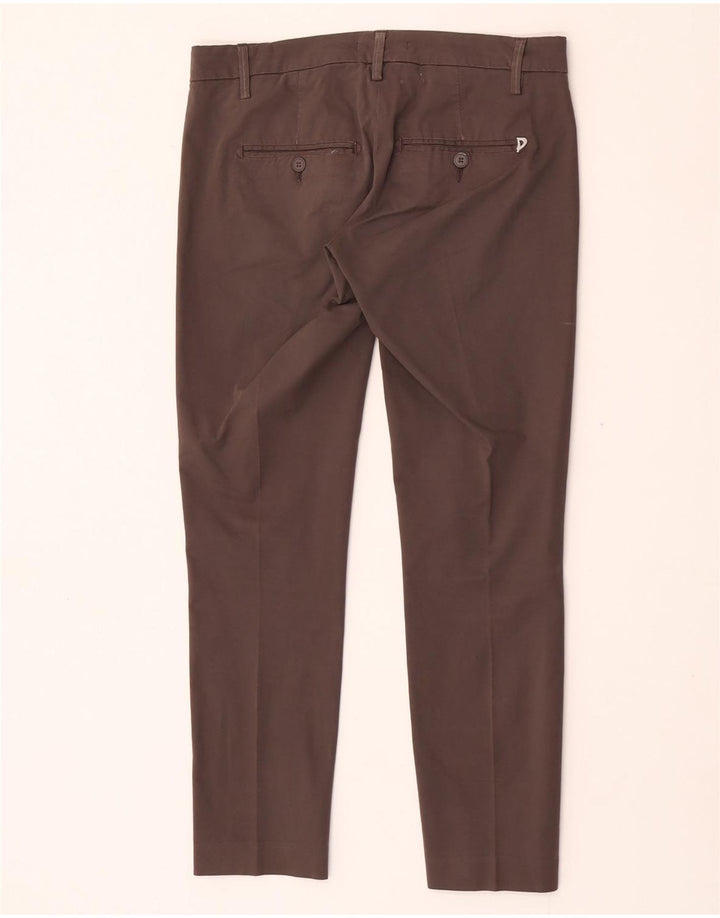 Dondup Slim Chino-Hose für Damen, W27, L27, graue Baumwolle