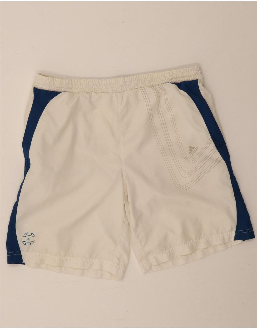 Adidas Herren Sportshorts Mittelweißes Colourblock-Polyester