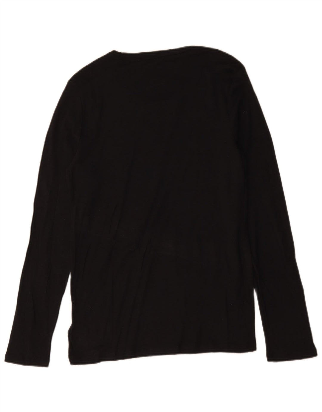 Gap Herren-Top, langärmelig, groß, aus schwarzer Baumwolle