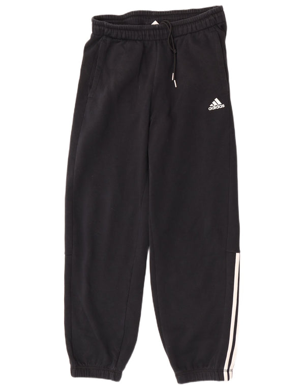 Adidas Damen Trainingshose Jogger UK 12 Mittelschwarze Baumwolle