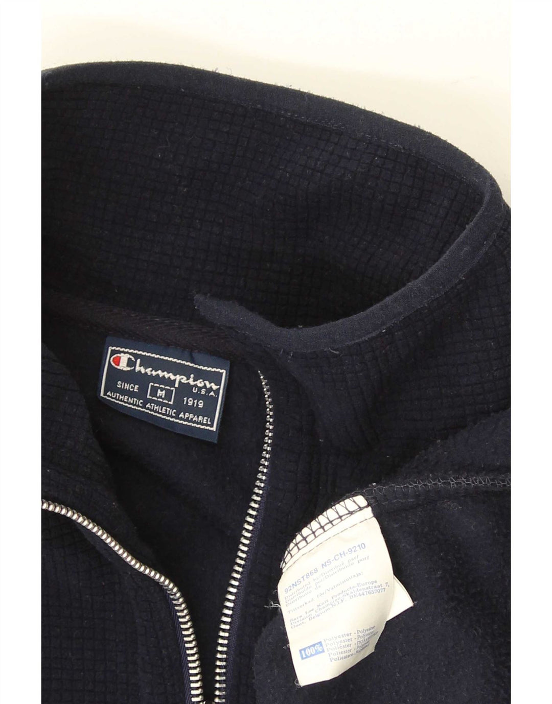 Champion Herren Fleecejacke UK 38 Medium Marineblau Polyester