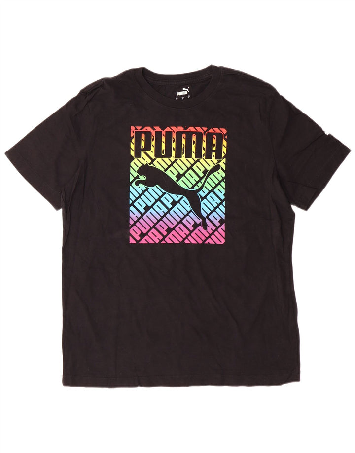 PUMA Herren Graphic T-Shirt Top Large Schwarz