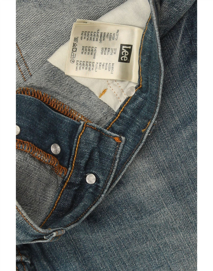 Lee Damen Slim Jeans W31 L34 Blaue Baumwolle