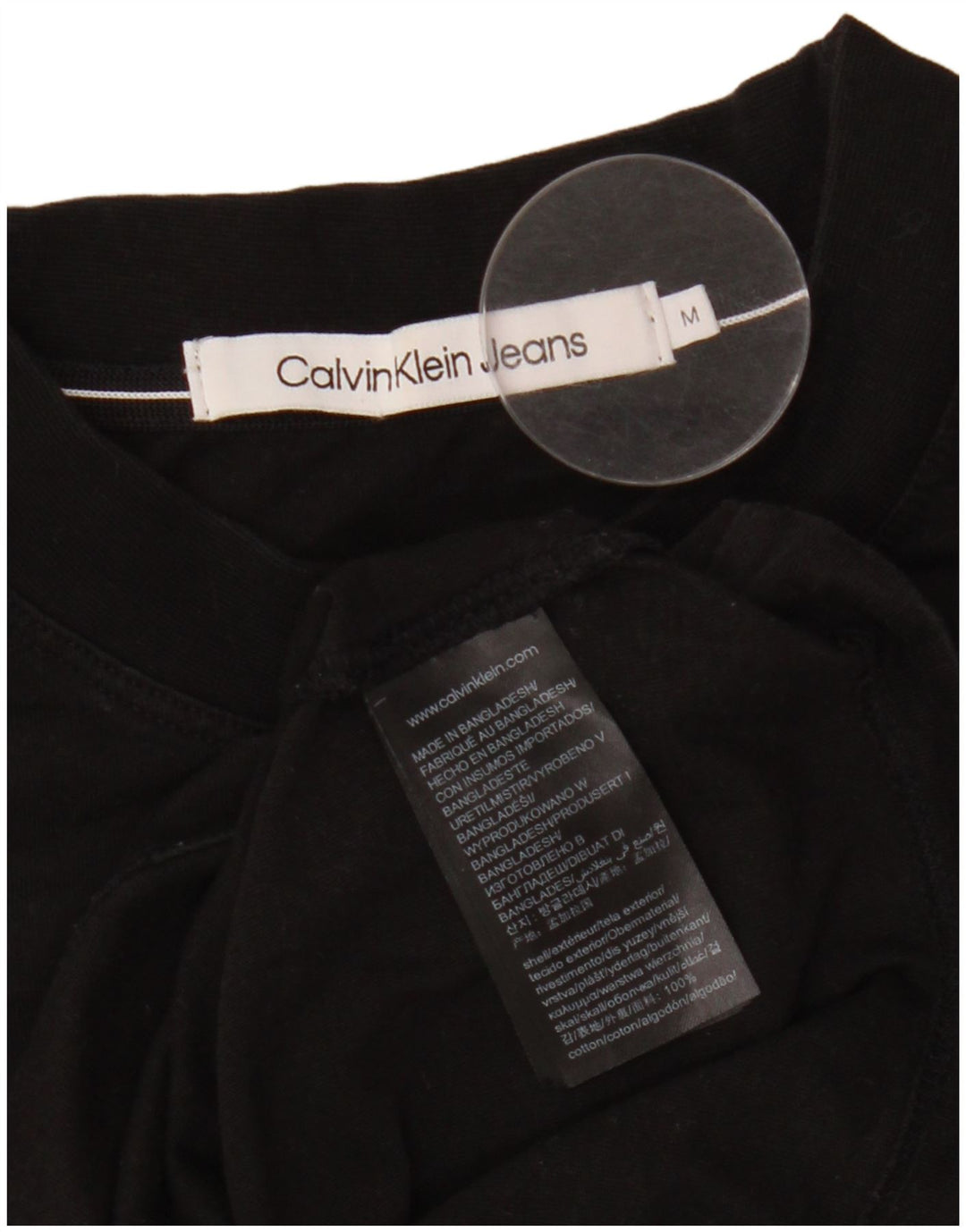 Calvin Klein Jeans Herren Grafik-Weste-Top aus mittelschwarzer Baumwolle