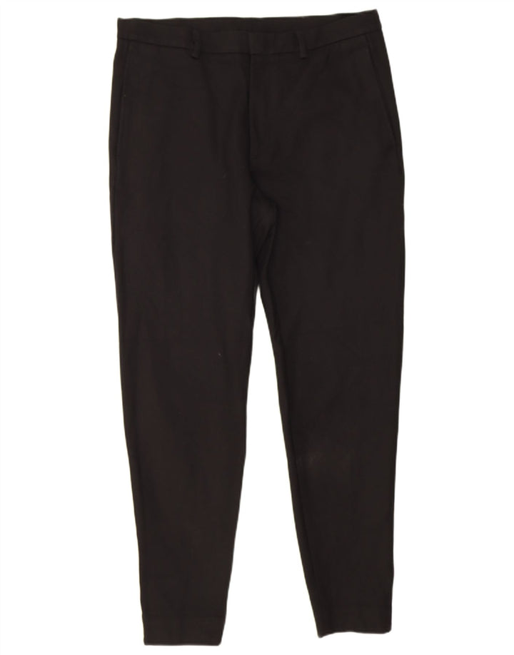 Cos Slim Chino-Hose für Herren, W34, L29, schwarze Viskose