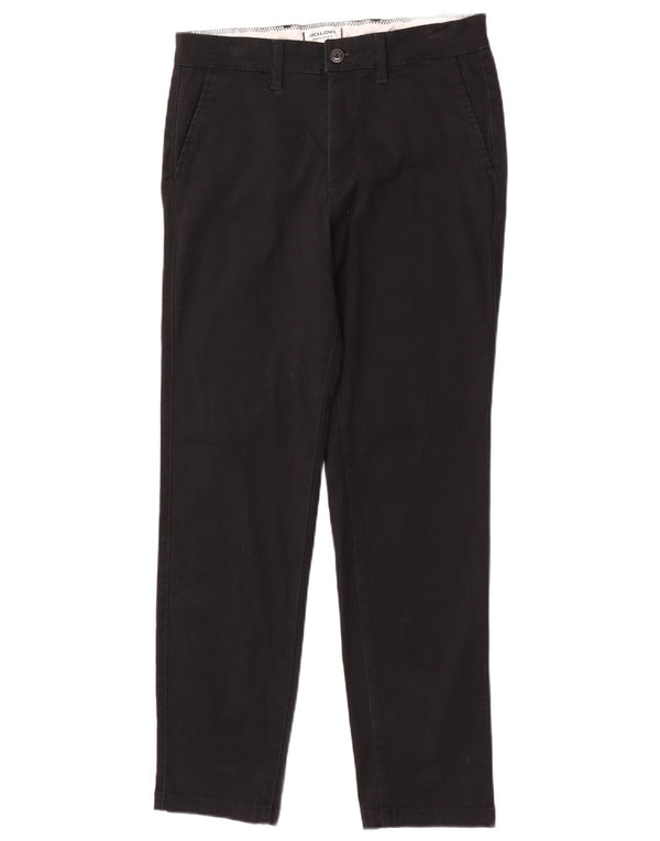 Jack & Jones Herren-Chinohose, normal, W30, L30, schwarze Baumwolle