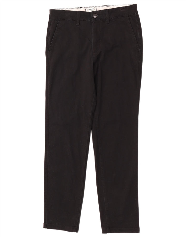 Jack & Jones Herren-Chinohose, normal, W30, L30, schwarze Baumwolle