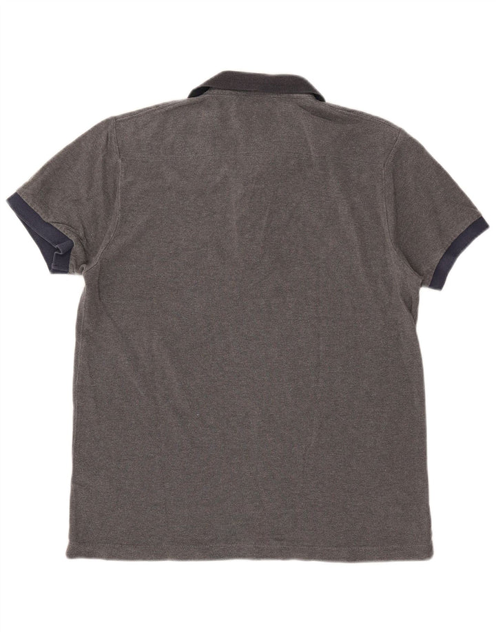French Connection Herren-Poloshirt aus mittelgrauer Baumwolle
