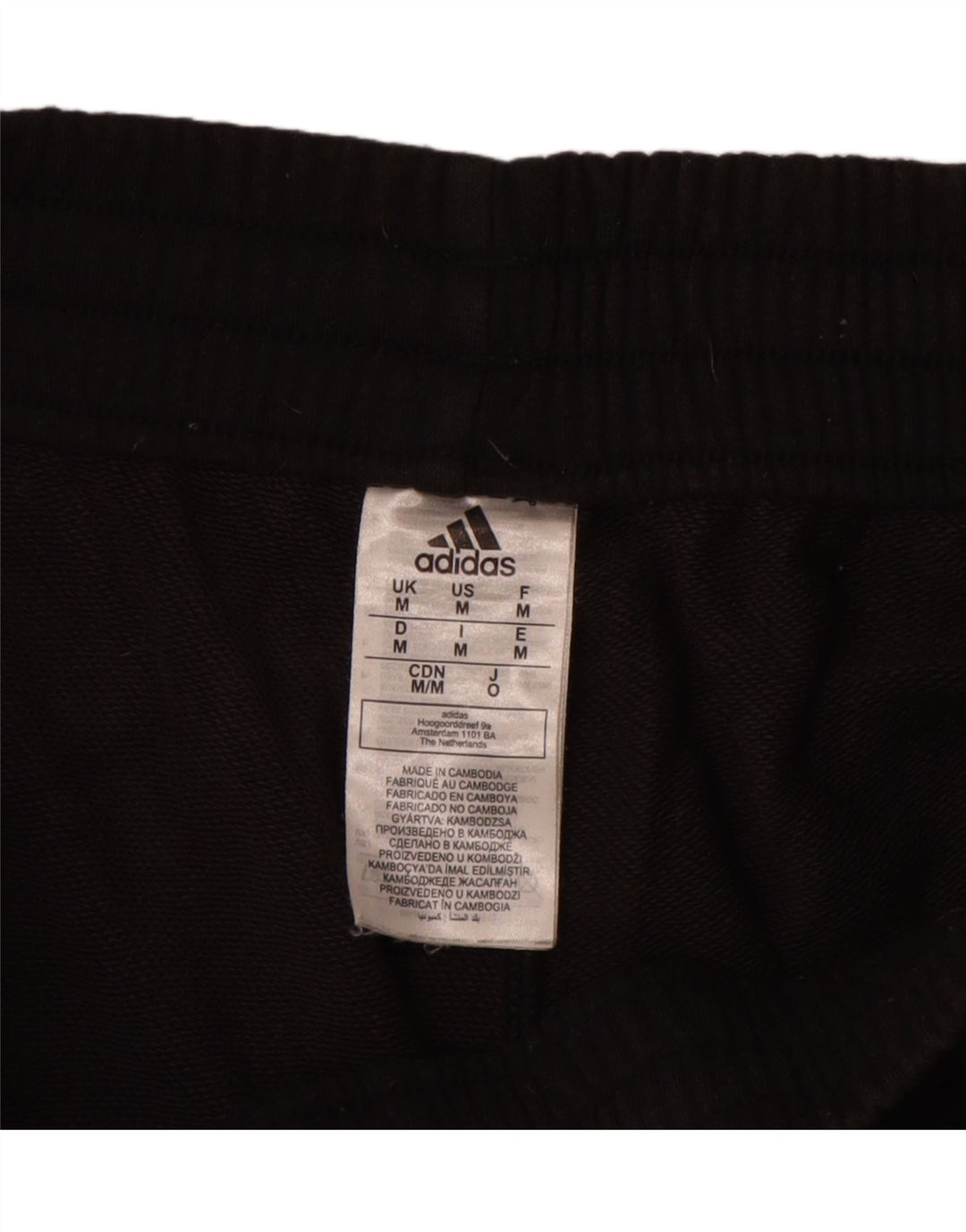 Adidas Damen Sportshorts Medium Schwarz Baumwolle