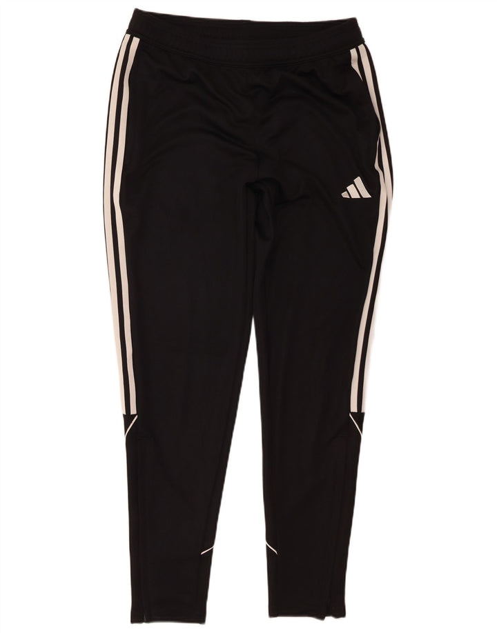 Adidas Herren-Trainingshose mit normaler Passform, mittelschwarzes Polyester
