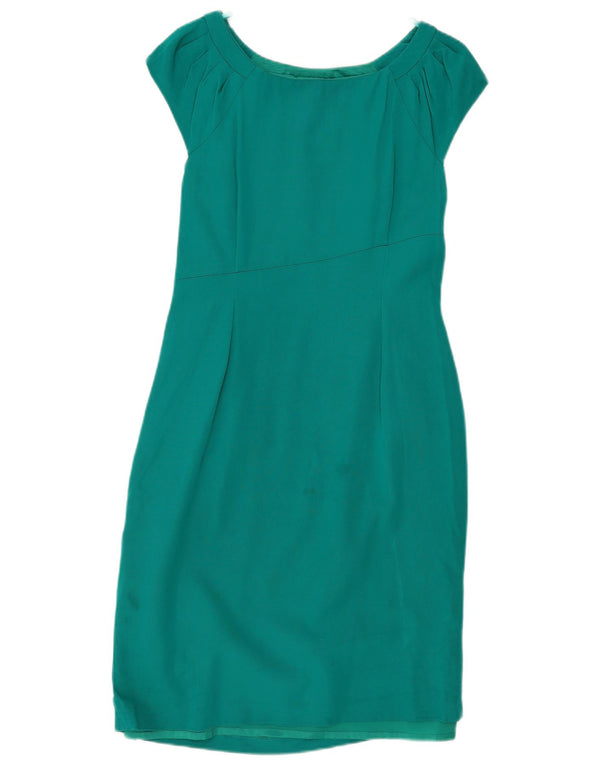 Coast Damen Etuikleid UK 14 Mittelgrüne Viskose