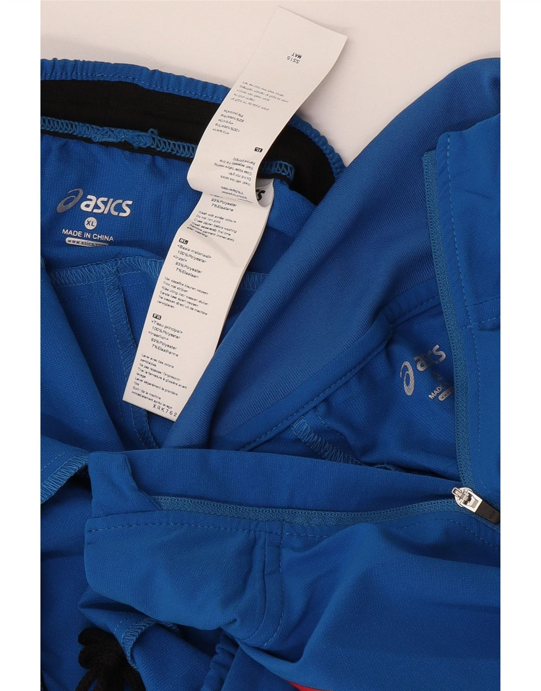 Asics Herren Italia Graphic Full Trainingsanzug XL Blau Polyester